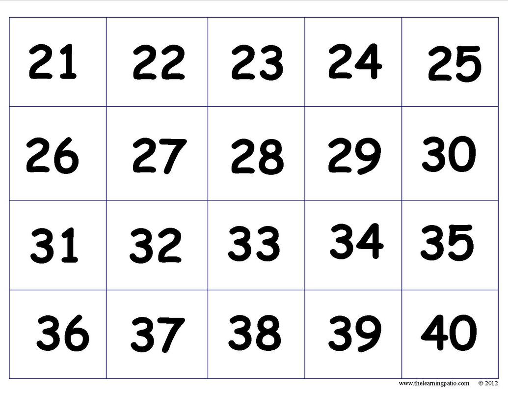 printable number chart 1 to 30 7 best images of